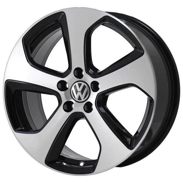 18" VOLKSWAGEN GOLF WHEEL RIM FACTORY OEM 69980 2014-20 MACHINED BLACK