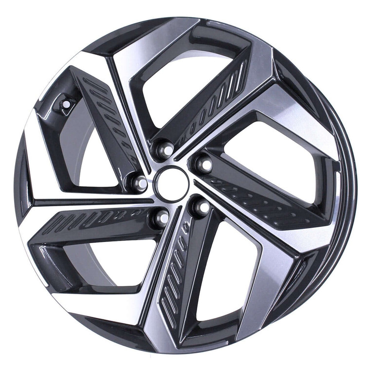 19" HYUNDAI TUCSON WHEEL RIM FACTORY OEM 70651 2022-2024 MACHINED GREY