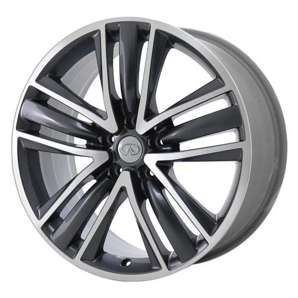 19" Infiniti Q50 Wheel Rim Factory OEM 73766 2014-2019 Machined Grey D0C004GA3B