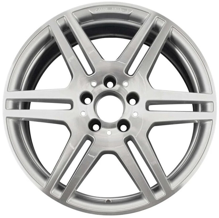 18" MERCEDES-BENZ E350 WHEEL RIM FACTORY OEM 85131 2010-2011 MACHINED SILVER
