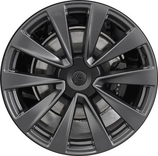 22" Tesla Model X Wheel Rim Factory OEM 95349 (F) 2022-2024 Grey 124422601A
