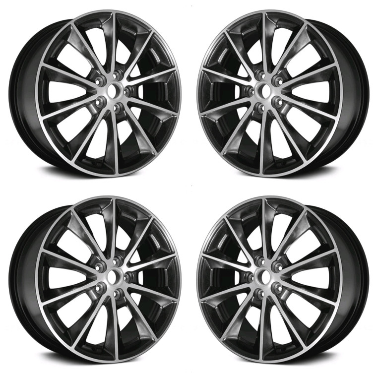 19" FORD MUSTANG WHEEL RIM FACTORY OEM 10032 MBM (4) SET 2015-2019
