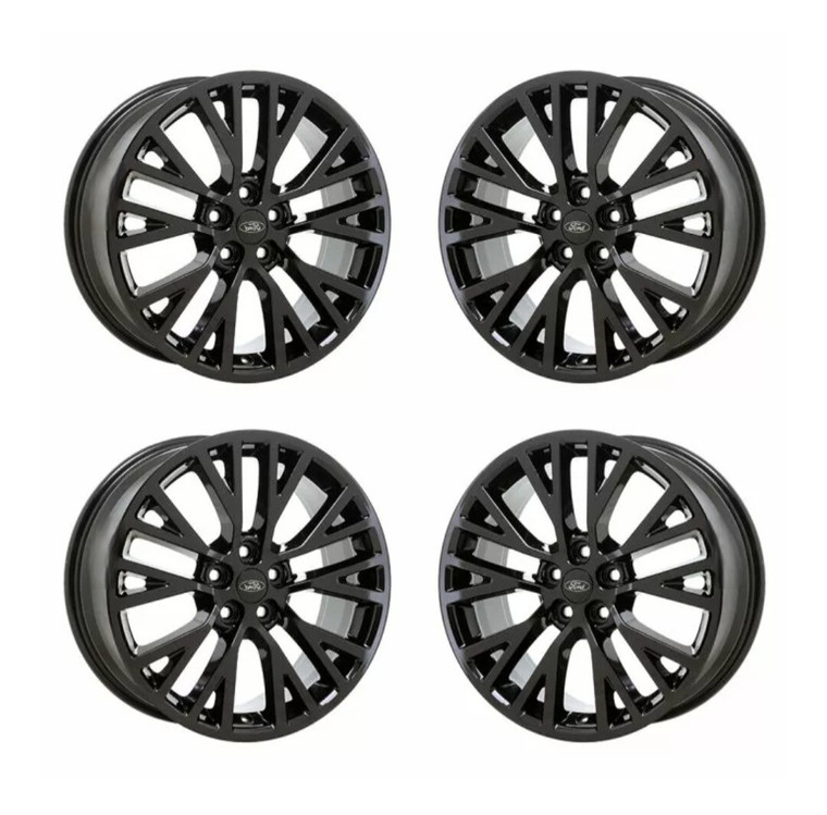 18" FORD ESCAPE GLOSS BLACK WHEELS RIMS FACTORY OEM 10428 2020-2024 SET OF 4