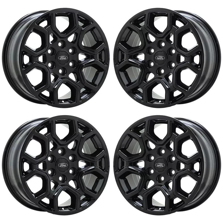 18" FORD F150 GLOSS BLACK WHEELS RIMS FACTORY OEM 10340 2021-2023