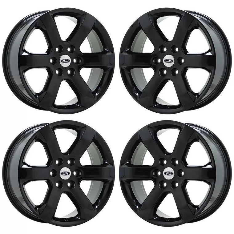 20" Ford F150 Gloss Black wheels rims Factory OEM set 4 10347