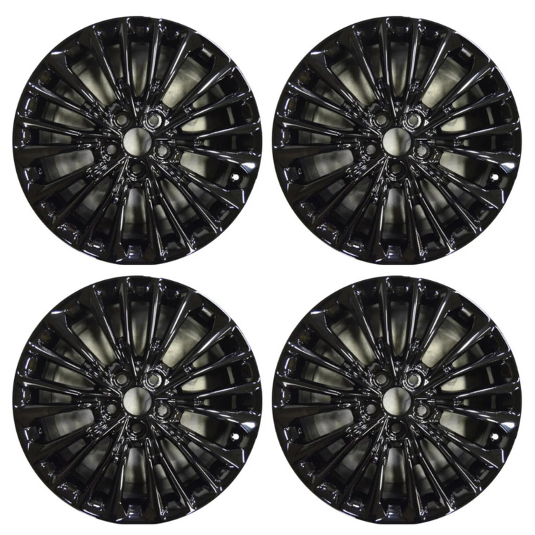 18" TOYOTA AVALON WHEELS RIMS FACTORY OEM 75233 2019-2022 GLOSS BLACK SET
