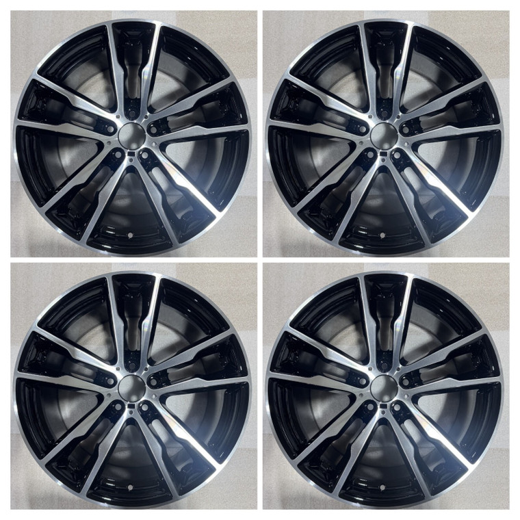 20" BMW OEM X5M X6M X5 X6 611M CNC BLACK F85 F86 Wheels Rims 86192 86193