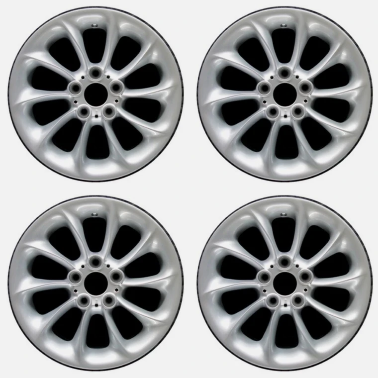 17" BMW Z4 WHEELS RIMS FACTORY OEM 59418 2003-2008 SILVER SET 36116758191