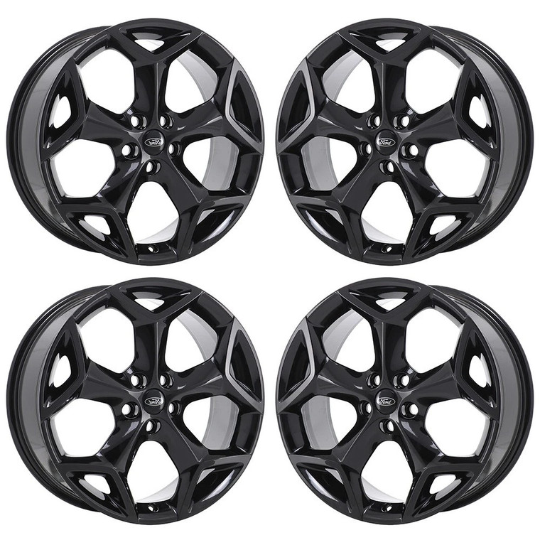 18" Ford Focus  Gloss Black Wheels Rims Factory OEM 3905 2013-2018 Set CM5Z1007B