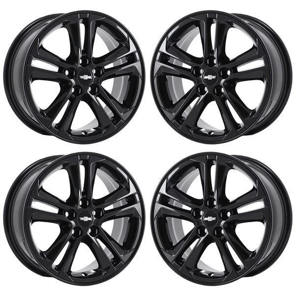 16" Chevrolet Cruze Gloss Black Wheels Rims Factory OEM 5748 2016-2018 Set