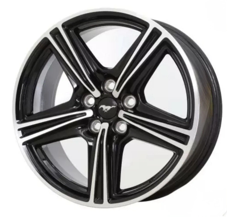 18" Ford Mustang Wheel Rim Factory OEM 10592 2024-2025 Machine Black PR3Z1007A