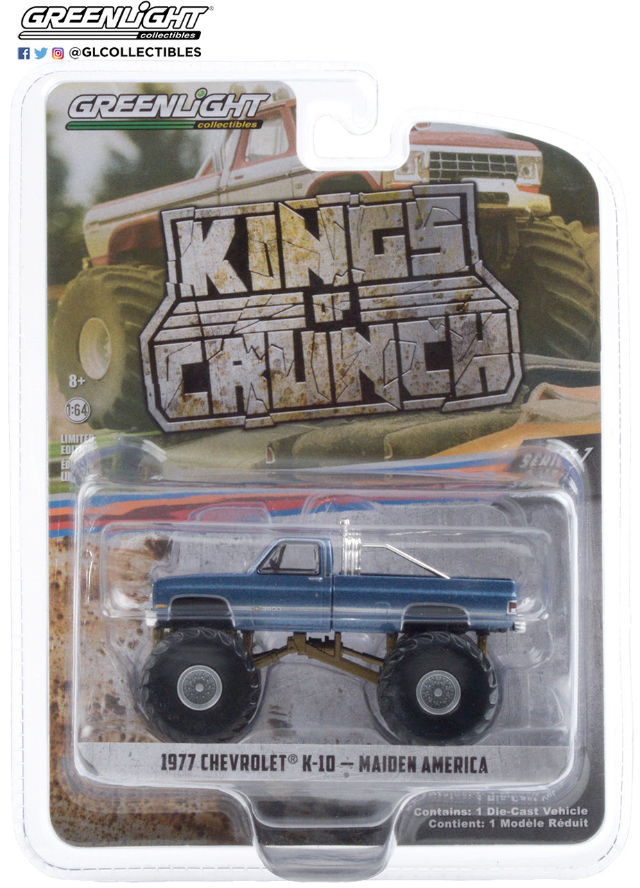 1:64 Kings of Crunch Series 7 - Maiden America - 1977 Chevrolet K-10  Monster Truck