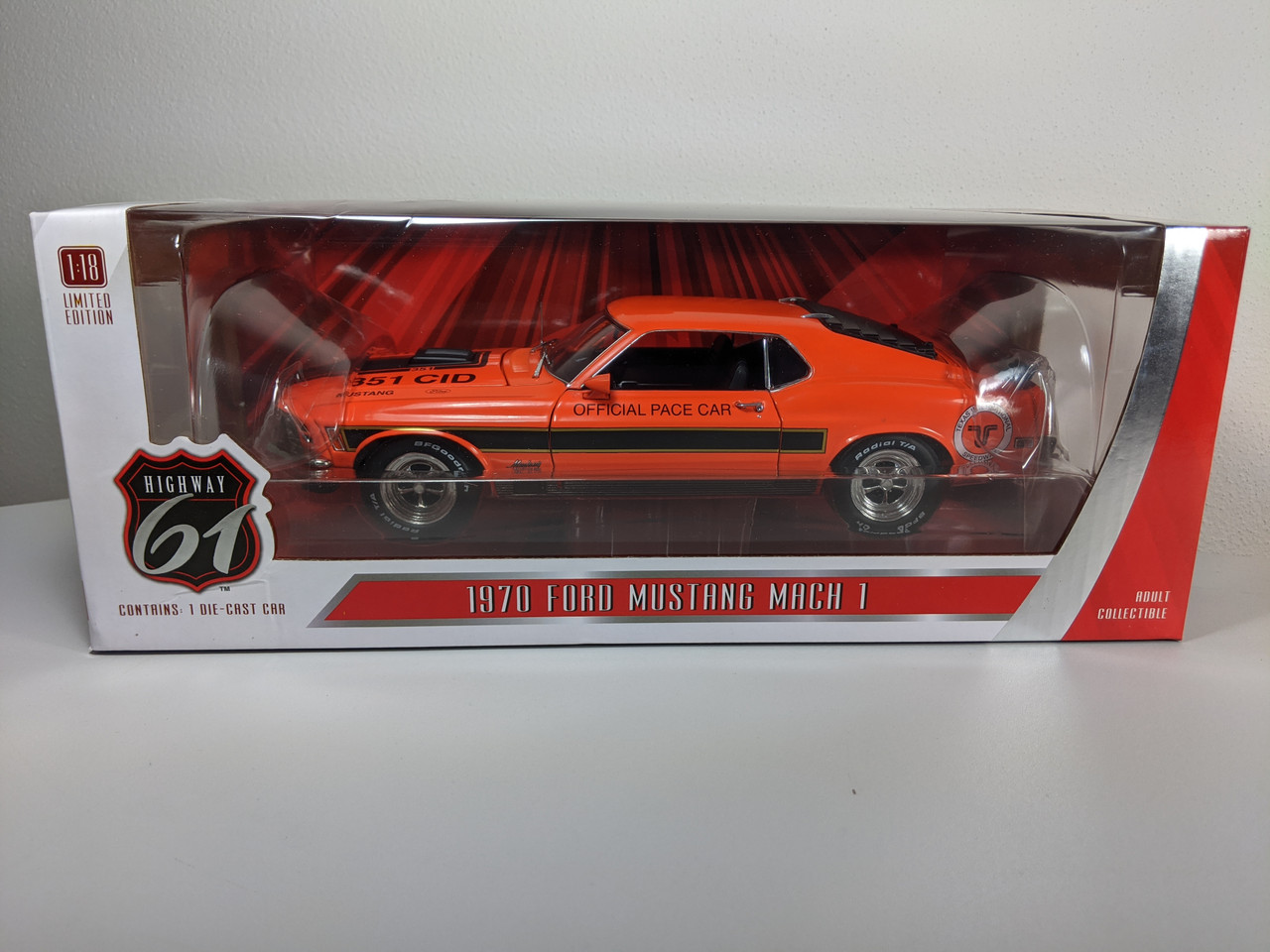 1:18 Highway 61 - 1970 Ford Mustang Mach 1 - Texas International