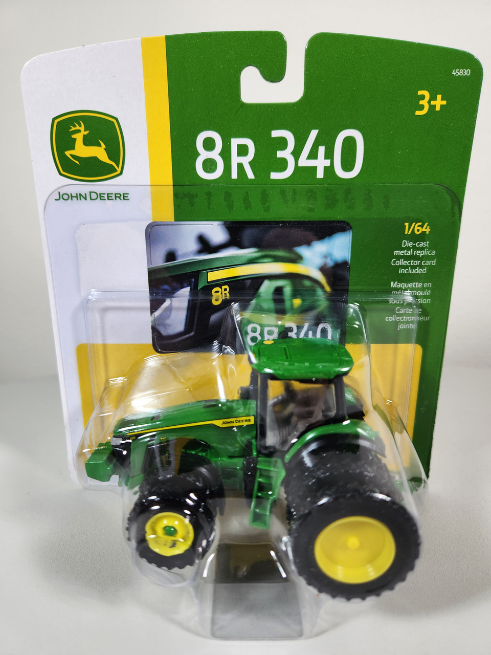 1:64 John Deere 8R 340 Tractor with FWA and Duals, Cab and Rear
