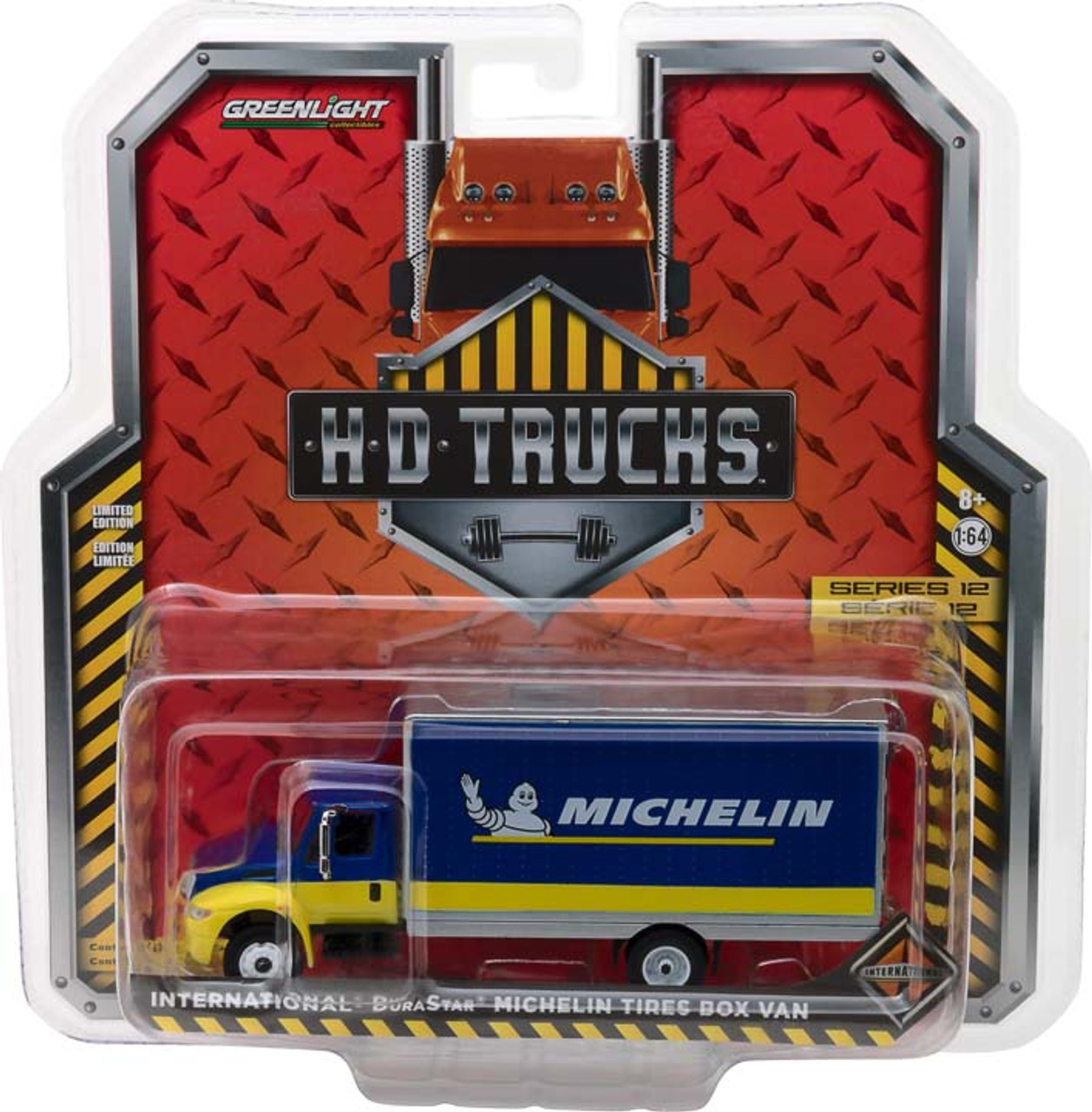 1:64 H.D. Trucks Series 12 - 2013 International Durastar Box Van Michelin  Tires 