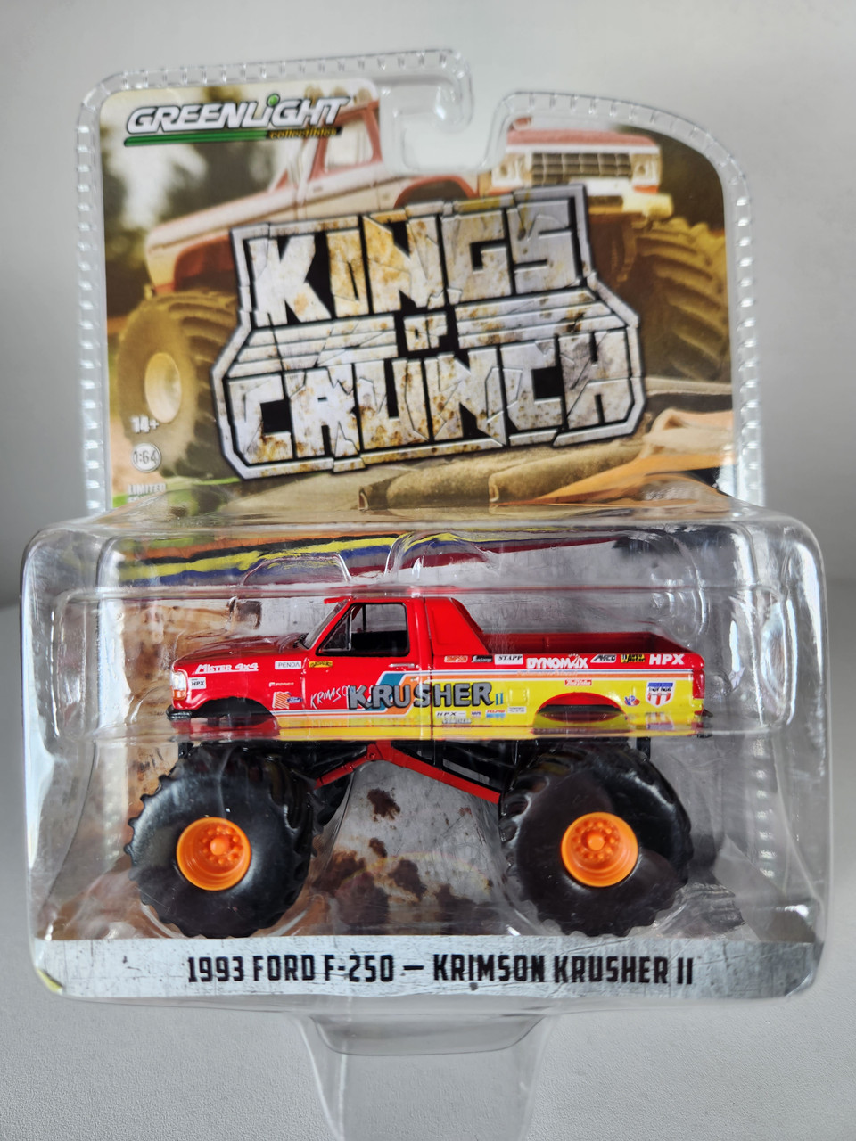 1:64 Kings of Crunch Series 10 - Krimson Krusher II - 1993 Ford F-250  Monster Truck