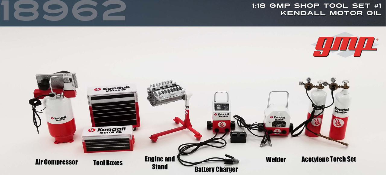 1:18 GMP Shop Tool Set #1 - Kendall Motor Oil - Town and Country
