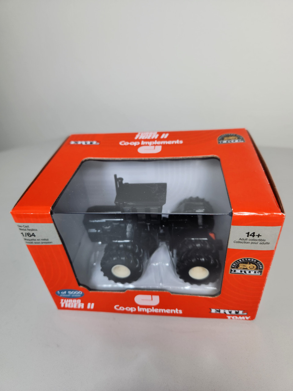 2023 Ertl 1/64 Turbo Tiger II Co-op Implementa Trattore NERO - Foto 8