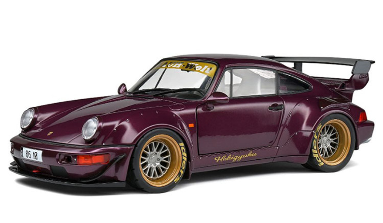 1:18 2022 Porsche RWB 964 Hekigyoku, Purple by Solido - Town and