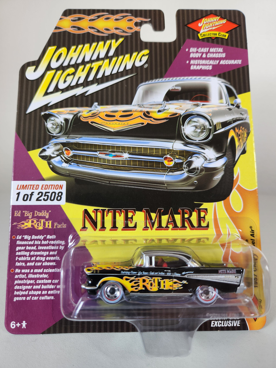 1:64 1957 Chevy Bel Air, Nite Mare, Big Daddy Roth Collector Club