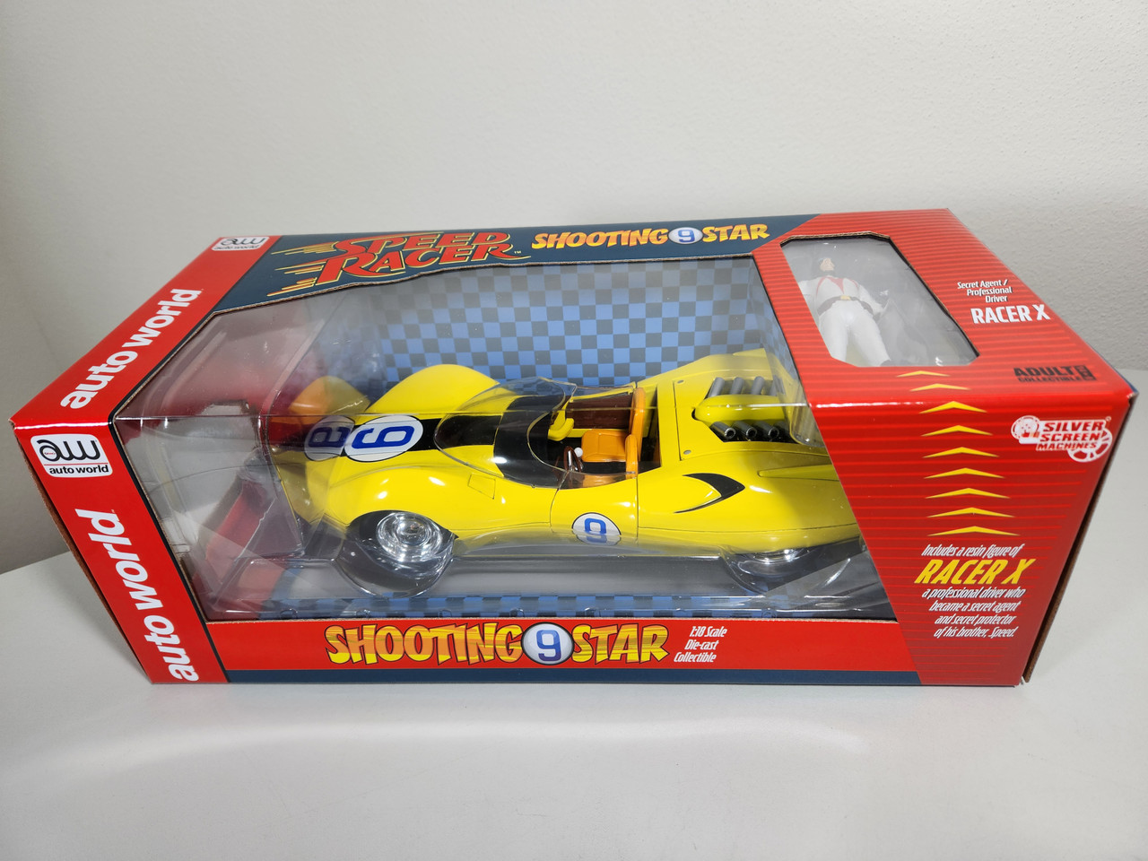 Speed Racer Shooting Star 1:18 マッハ号 Auto World 1:18 Speed Racer Shooting Star with Racer X