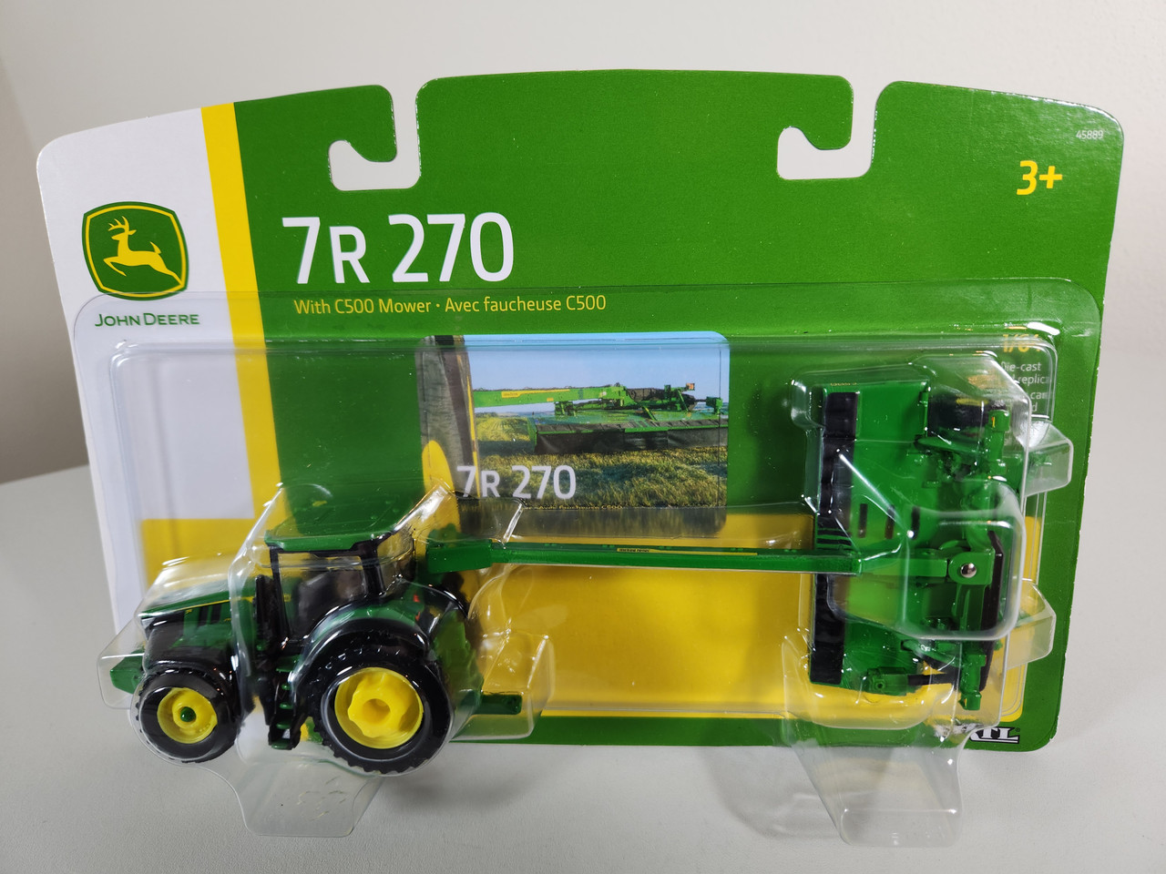 1:64 John Deere 7R 270 Tractor & C500 Mower by Ertl - Town and