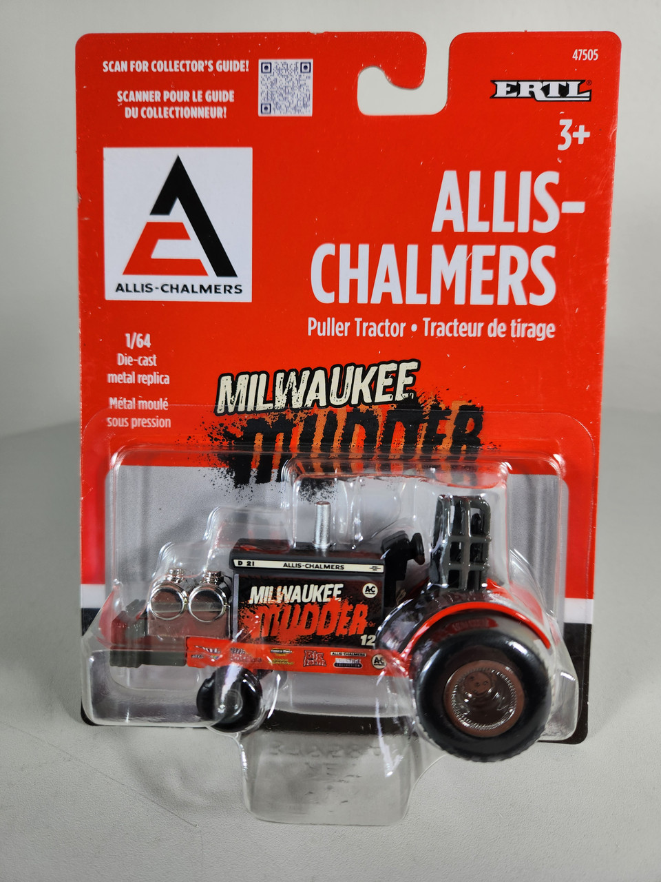 1:64 Allis Chalmers D21 Milwaukee Mudder Puller Tractor Chase