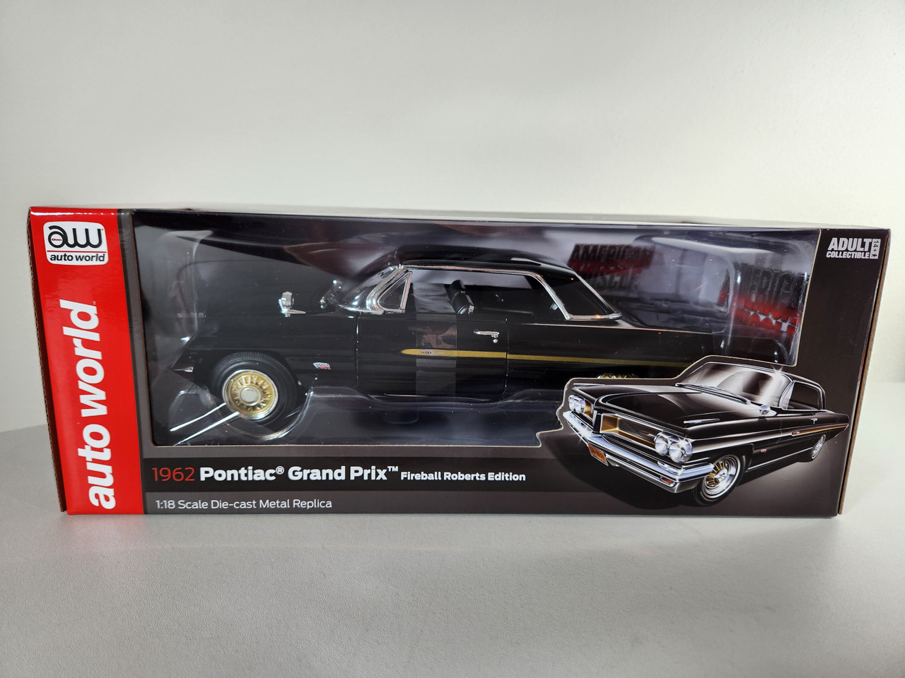 1:18 1962 Pontiac Grand Prix, Starlight Black, Fireball Roberts