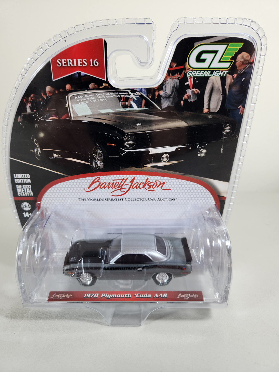 1:64 Barrett-Jackson Series 16 - 1970 Plymouth 'Cuda AAR, Green