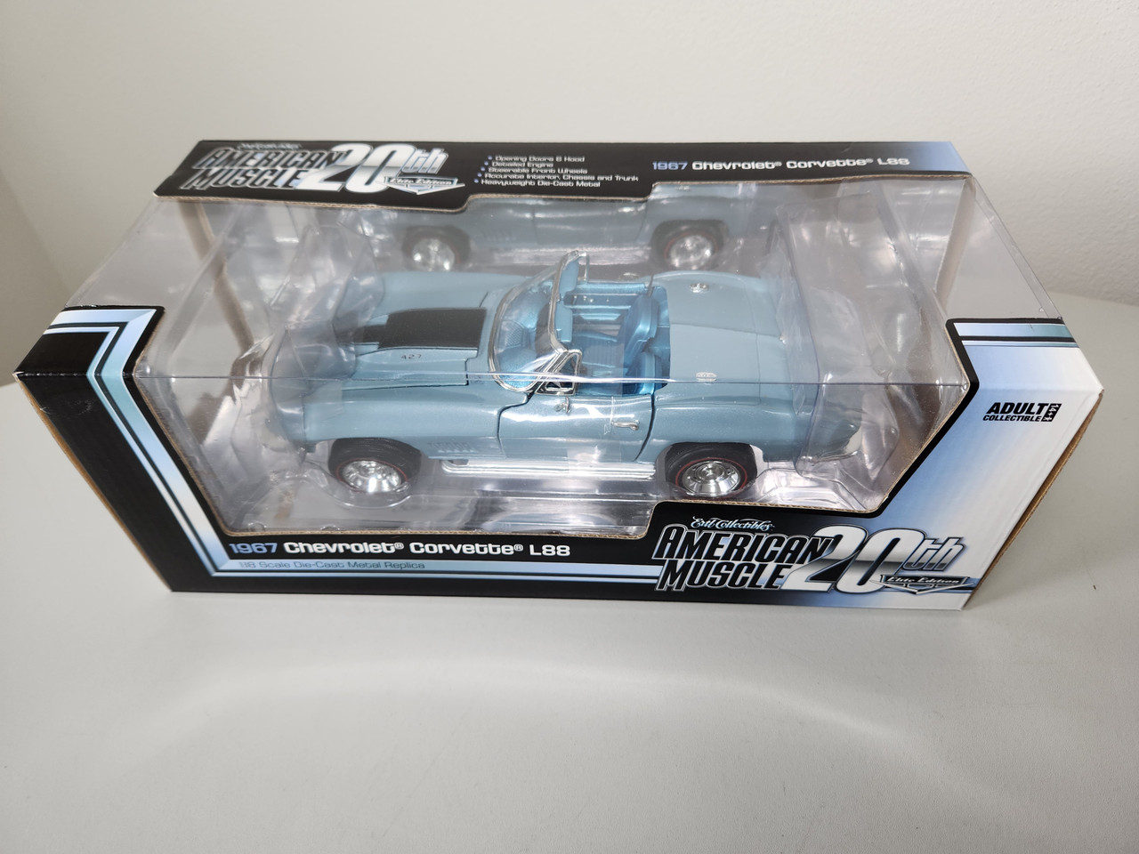 1:18 1967 Corvette L88, Elkhart Blue, Elite Edition by Auto World