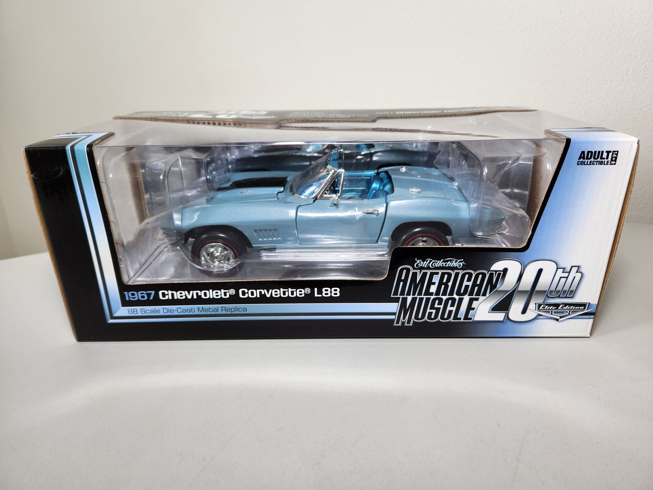 1:18 1967 Corvette L88, Elkhart Blue, Elite Edition by Auto World