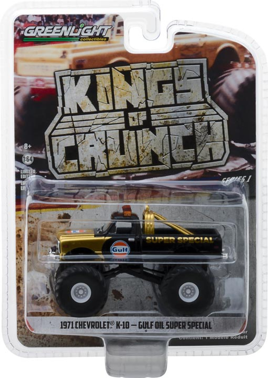 グリーンライト　1971 シボレー K-10 - ガルフ　スーパースペシャル Amazon.com: 1/64 Greenlight 1971 K-10 Gulf Oil Super Special