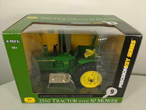 1:16 John Deere 2510  Tractor with Model 50 Mower, Precision Key Series 9 by Ertl