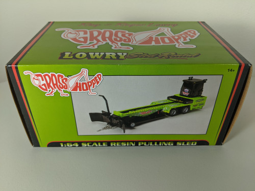 1:64 Grasshopper Pulling Sled, Green, B&B Farm Toys Exclusive by SpecCast 2018