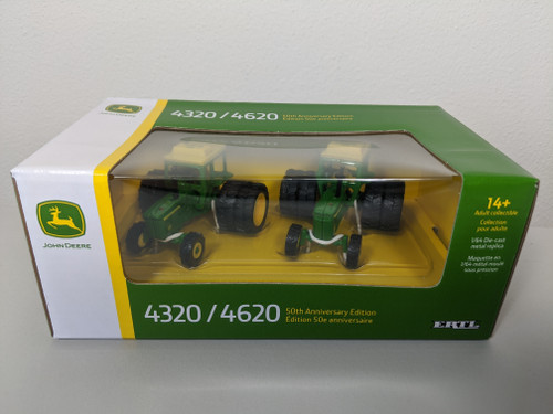 1:64 John Deere 4320 and 4620 50th Anniversary Set by Ertl