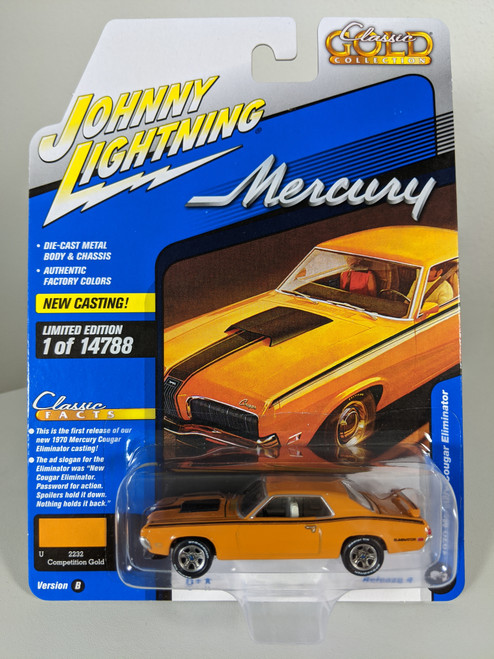 1:64 1970 Mercury Cougar Eliminator Competition Gold by Auto World