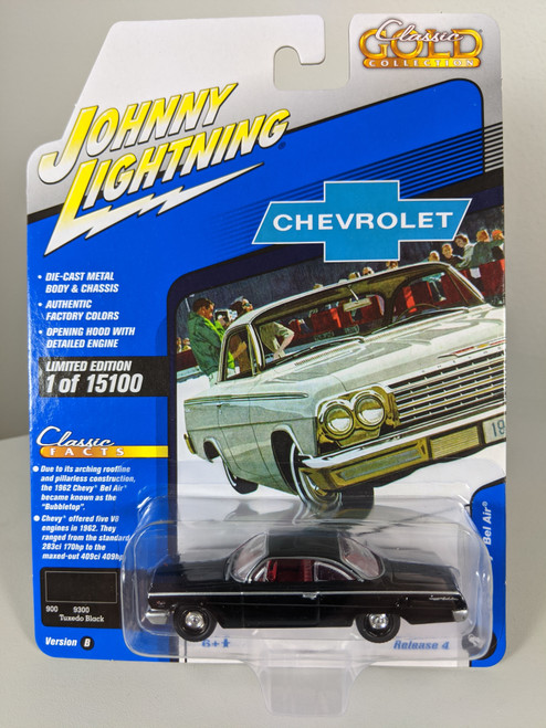 1:64 1962 Chevy Bel Air Tuxedo Black by Auto World