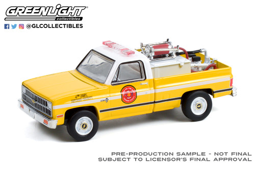 1:64 Fire & Rescue Series 2 - 1981 Chevrolet K20 Scottsdale - Lisbon Volunteer Fire Department, 4th District Howard County, Maryland with Fire Equipment, Hose and Tank