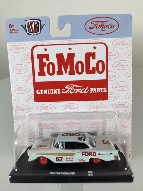 1:64 1957 Ford Fairlane 500, White, FoMoCo Genuine Parts, Auto Drivers by M2
