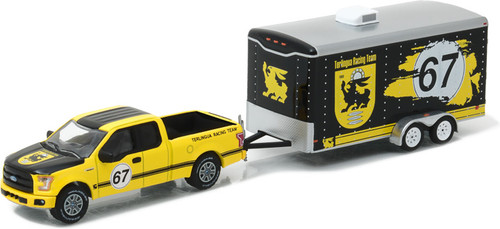 1:64 Hitch & Tow Series 9 - 2015 Ford F-150 and Terlingua Racing Trailer
