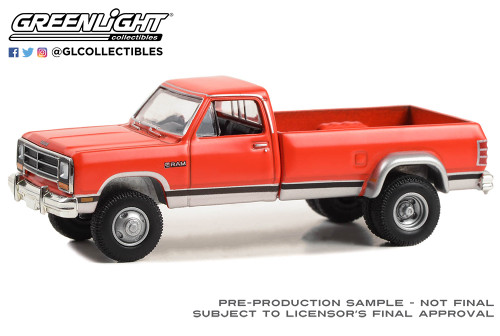 1:64 Dually Drivers Series 13 - 1989 Dodge Ram D-350 Dually - Colorado Red and Sterling Silver