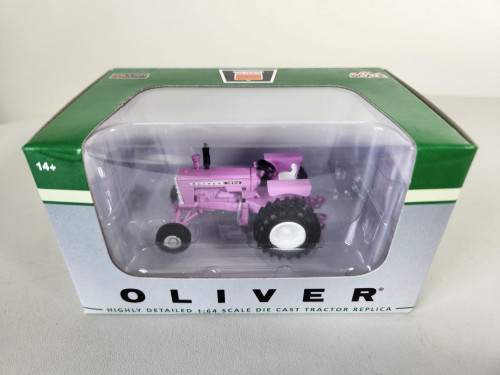 1:64 Oliver 1850 Diesel Tractor with Wide Front, Purple by SpecCast