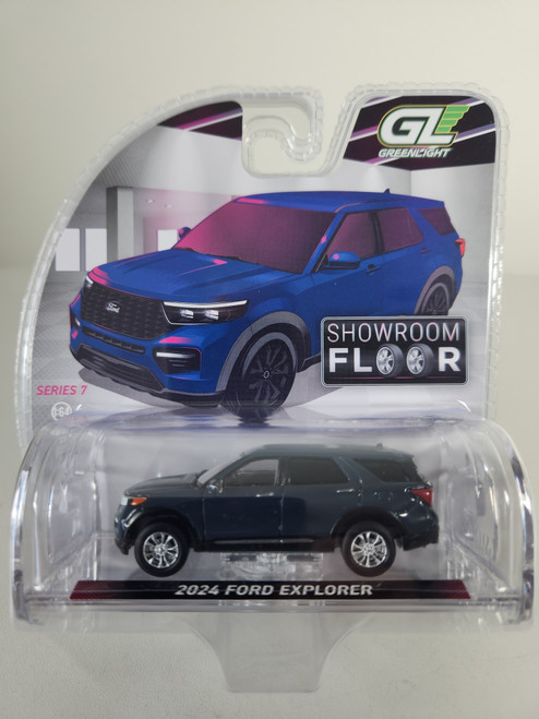 1:64 Showroom Floor Series 7 - 2024 Ford Explorer - Stone Blue