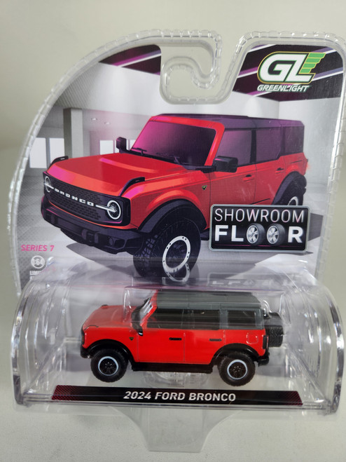 1:64 Showroom Floor Series 7 - 2024 Ford Bronco 4-Door Badlands - Hot Pepper Red Metallic