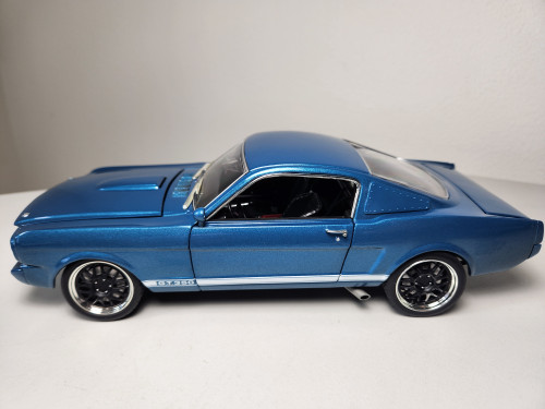 1:18 1965 Shelby GT350R Pro Touring, Blue with White Stripes by ACME
