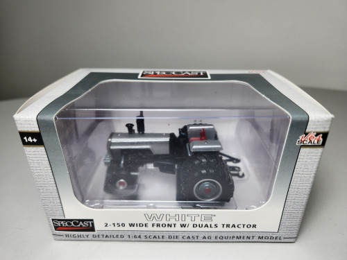 1:64 White 2-150 Wide Front with Duals and 3 Point Hitch by Spec Cast