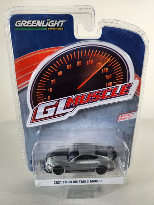 1:64 GreenLight Muscle Series 25 - 2021 Ford Mustang Mach 1 - Oxford White Raw Chase Edition