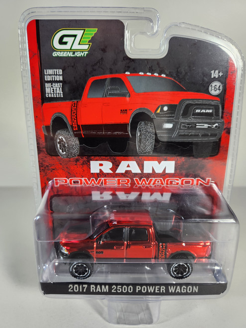 1:64 2017 Ram 2500 Power Wagon - Flame Red with Black, Red Chrome Chase Edition (Hobby Exclusive)