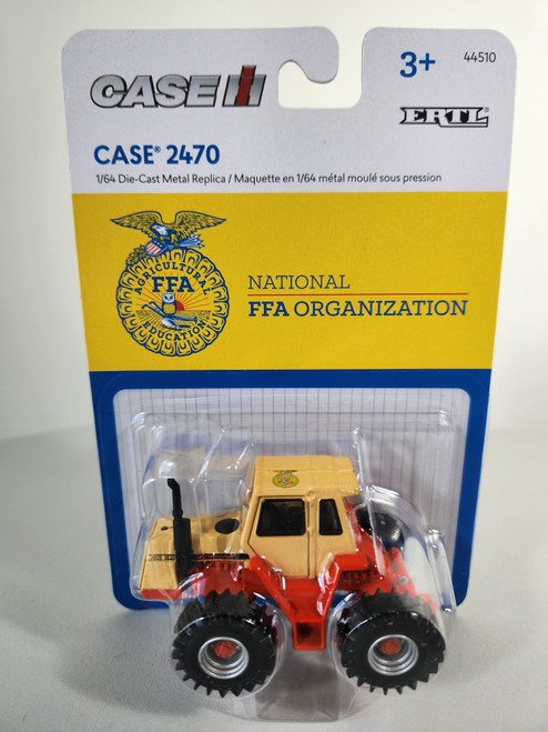 1:64 Case 2470 4WD with FFA Logo on Cab Roof, Desert Sunset and Orange by Ertl