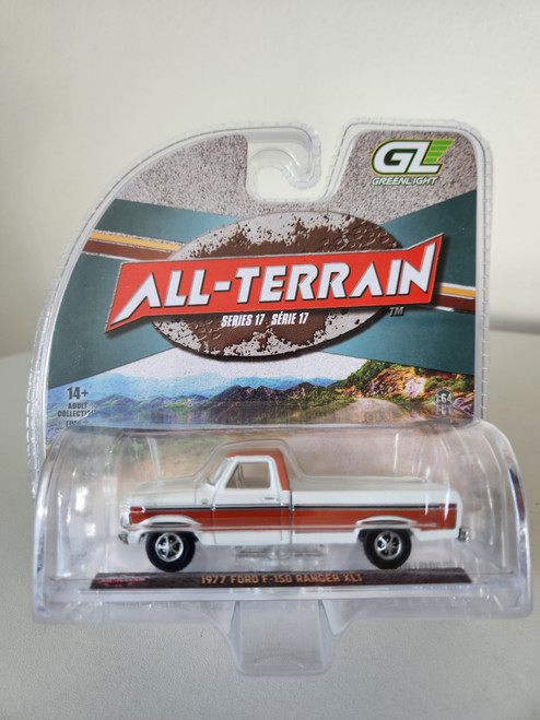 1:64 All-Terrain Series 17 - 1977 Ford F150 Ranger XLT - Orange & White